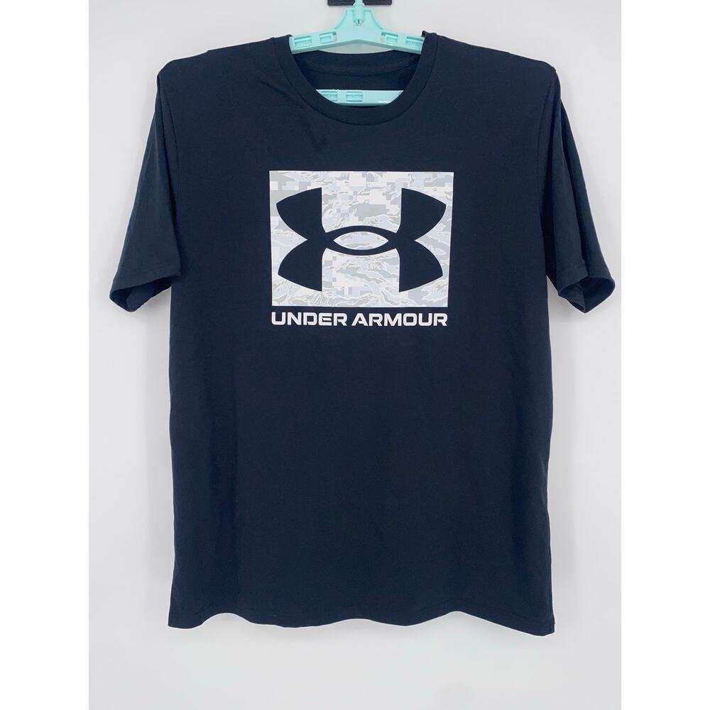 NWT Under Armour Men’s T-Shirt Large Black Logo Short Sleeve